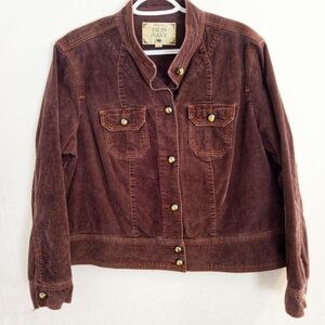 Old Navy Women's Brown Corduroy Jacket
